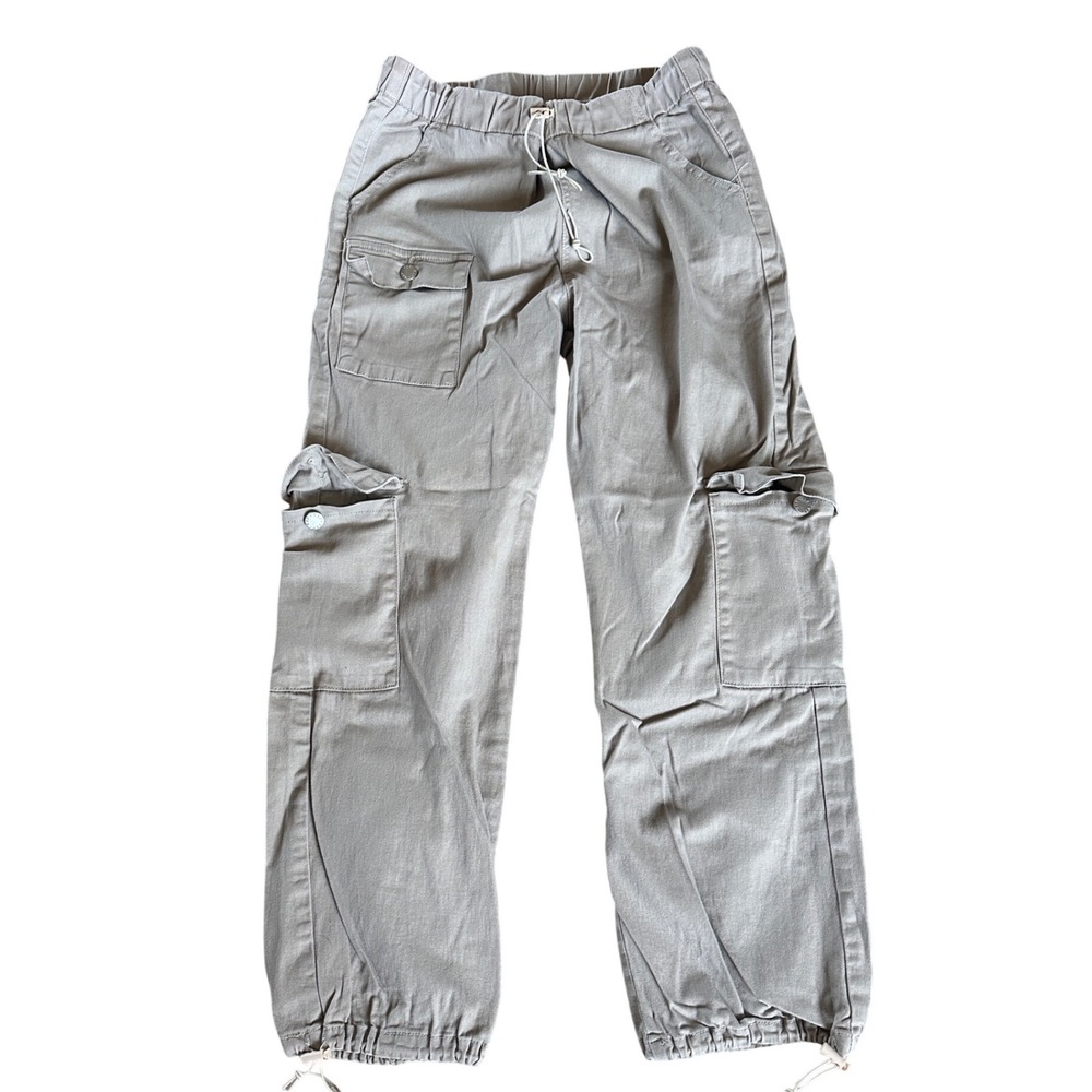 VIP Cargo Jogger Pants Size 13 Beige Lightweight Utility Streetwear Comfy - Picture 1 of 7